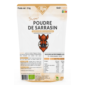 super poudre de sarrasin bio superphysique nutrition