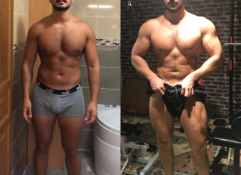 avant apres deniz 93kg a 91kg