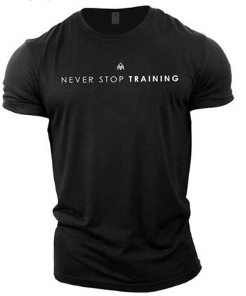 tshirt musculation never stop training